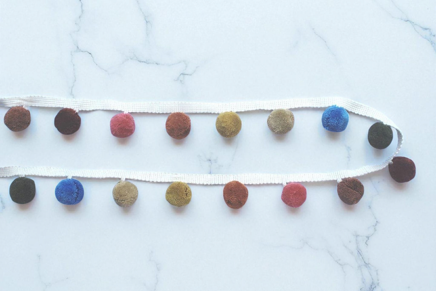 1 Yards 12 mm Pom Pom Trim,Fabric Sewing Accessories Pompom Trim PomPom Decoration Tassel Ball Fringe Ribbon Material Craft Apparel, Pom pom