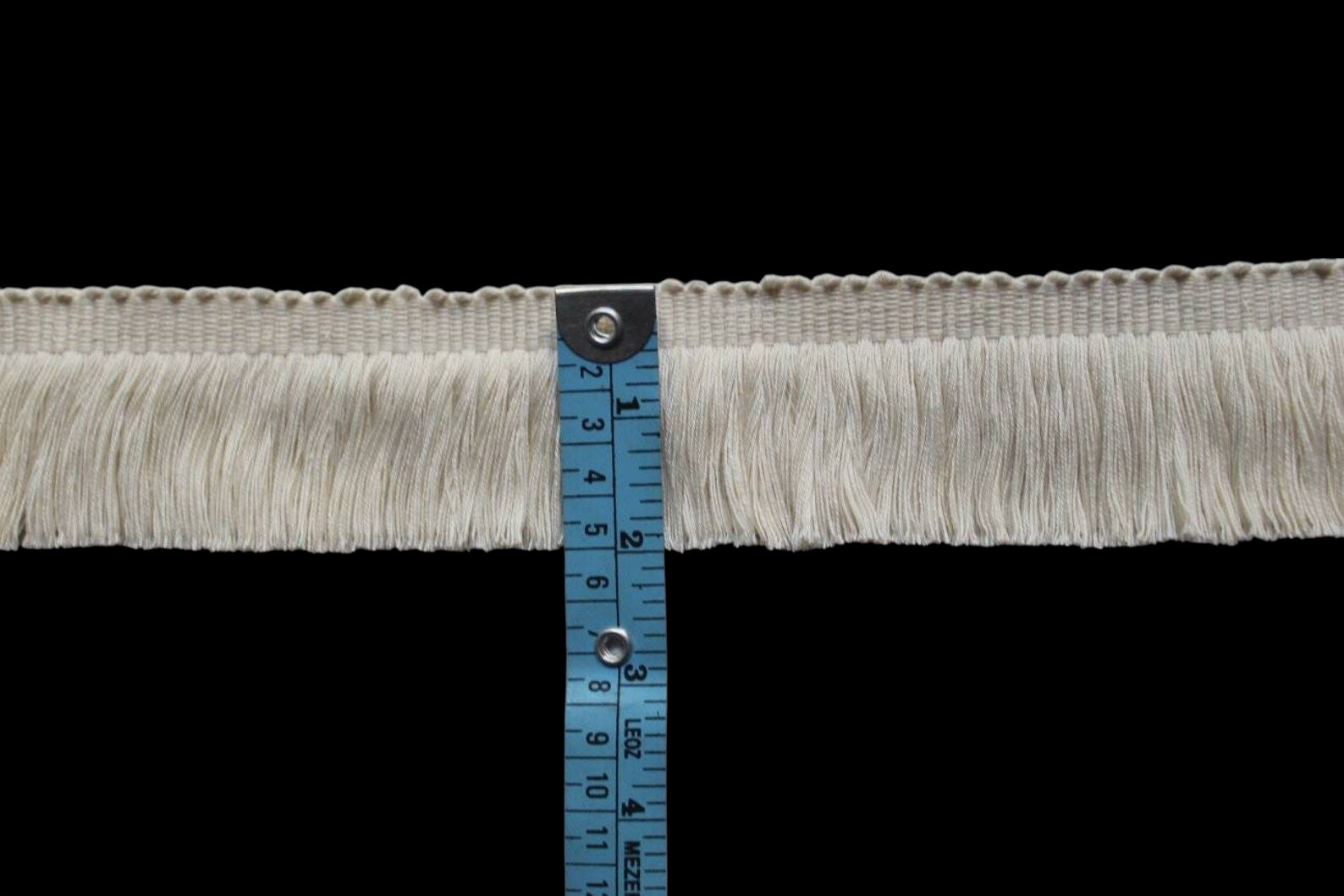 Ivory Brush fringe trim, cotton trim, woven trim, indian trim, ivory cut fringe, trim for curtais, trim for cushions