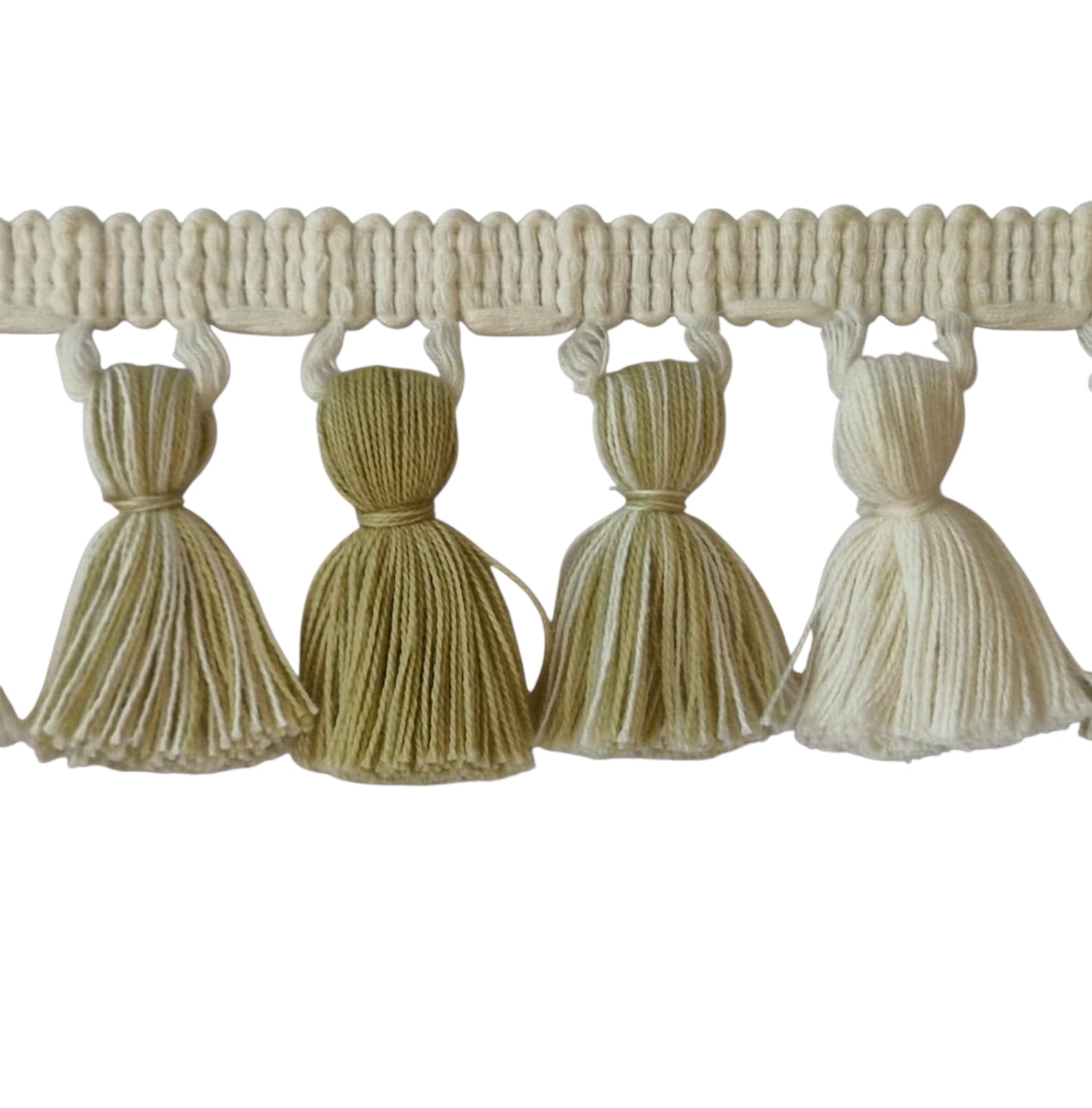 Jute ivory tassel fringe trim, trim by the yard, trim for curtains, tassel fringe, tassel trim, fringe trim by the yard, lampshade fringe