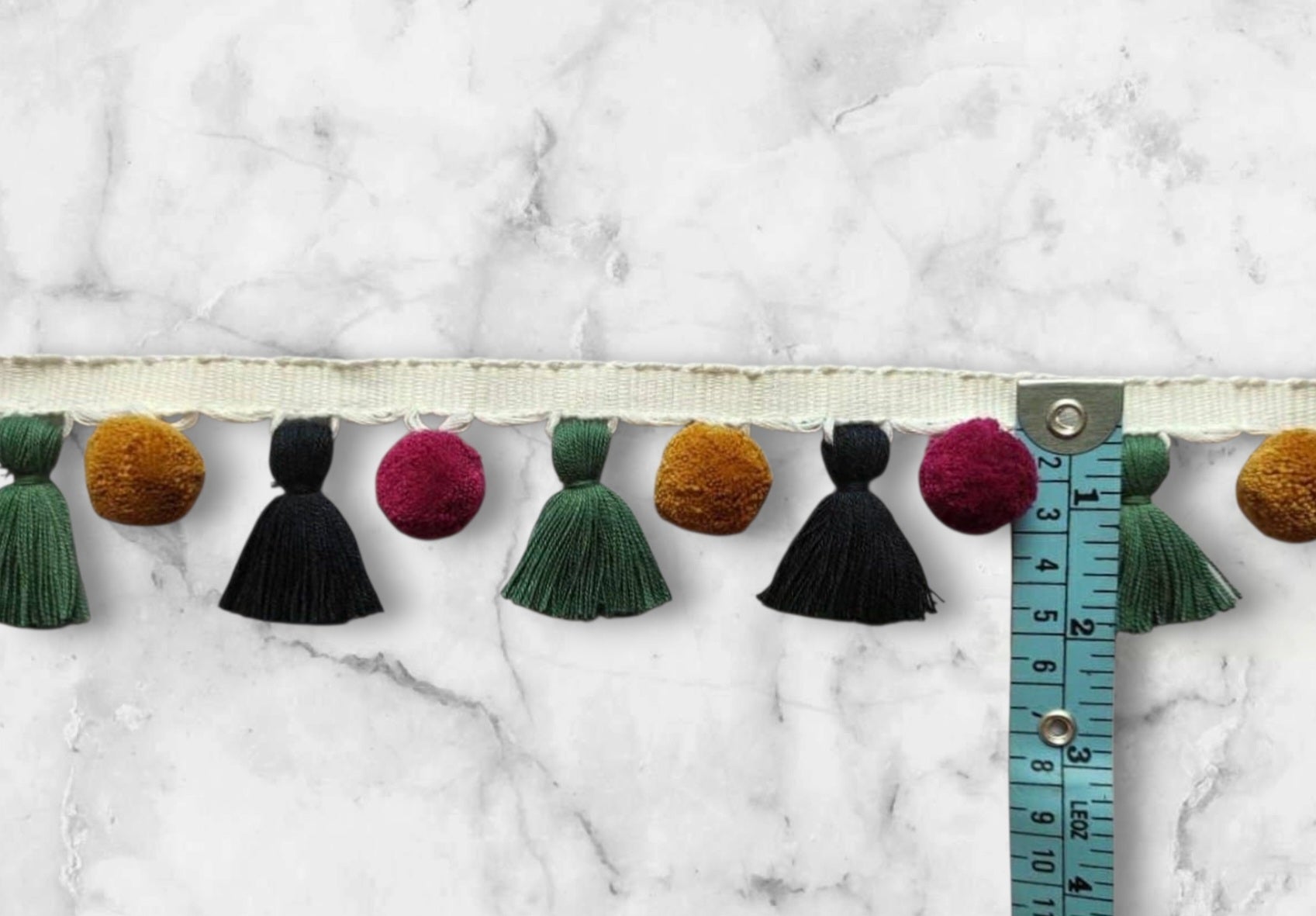 Pom pom tassel, tassel trim, pom pom trim, tassel trim multi, tassel trim by the yard, pom pom trim by the yard, tassel fringe trim, fringes