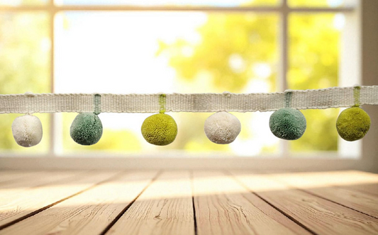 2cm / 0.78" Pom pom trim multi color, Fabric Sewing Accessories Pompom Trim Pom Pom Decoration Tassel Ball Fringe Ribbon Ribbon Ball Fringe