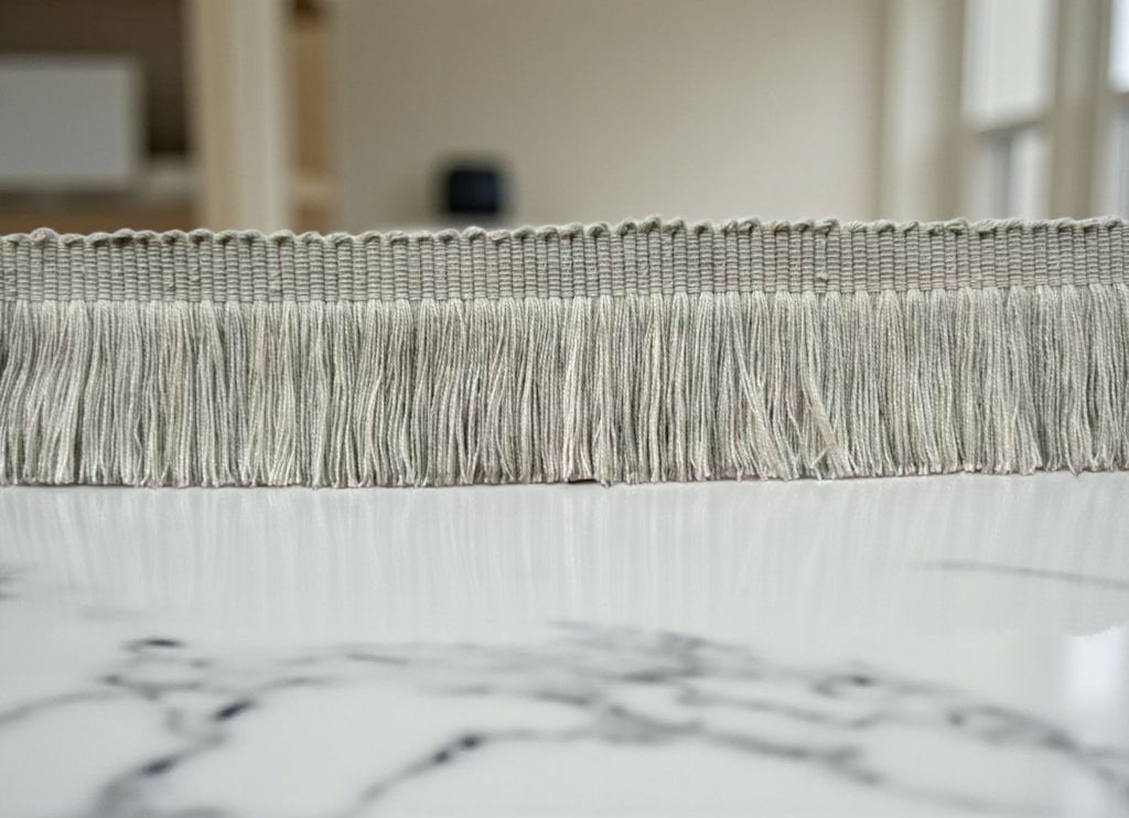 Brush fringe trim for curtains, trim for curtains and cushions