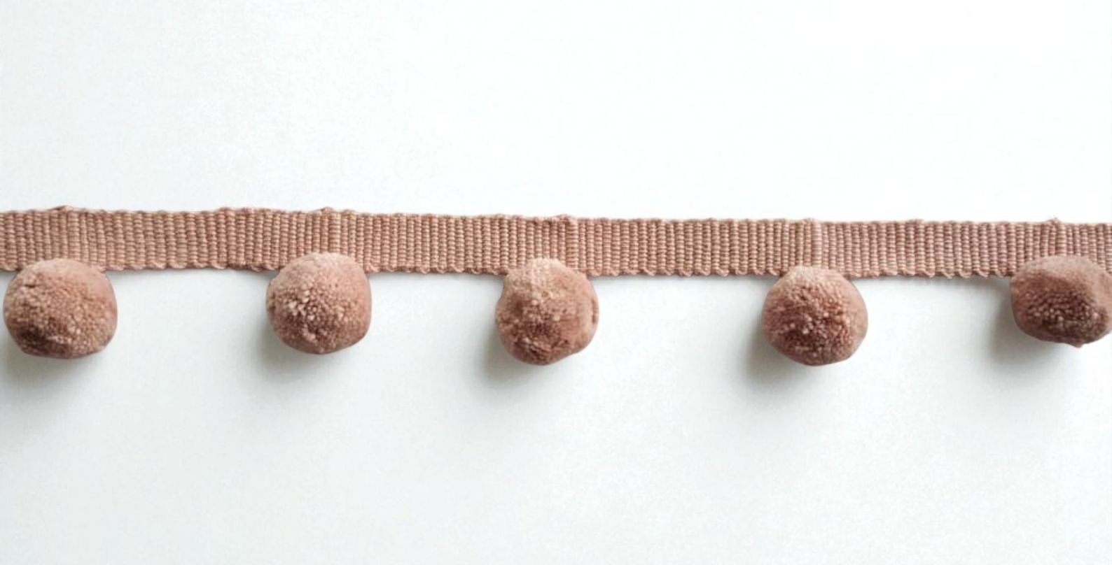 pom pom trim, blush pink pom pom  trimming, bobble fringe, bobble trim, pom pom fringe, bobble trim fringe, bobble, pom pom fringe trim