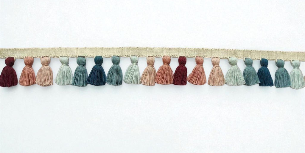 Tassel trim, lampshade trim, lampshade trims, lampshade trimmings, lampshade fringe, trim for curtains, tassel trim by the yard, fringe trim