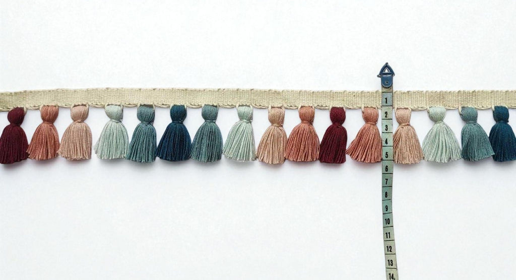 Tassel trim, lampshade trim, lampshade trims, lampshade trimmings, lampshade fringe, trim for curtains, tassel trim by the yard, fringe trim