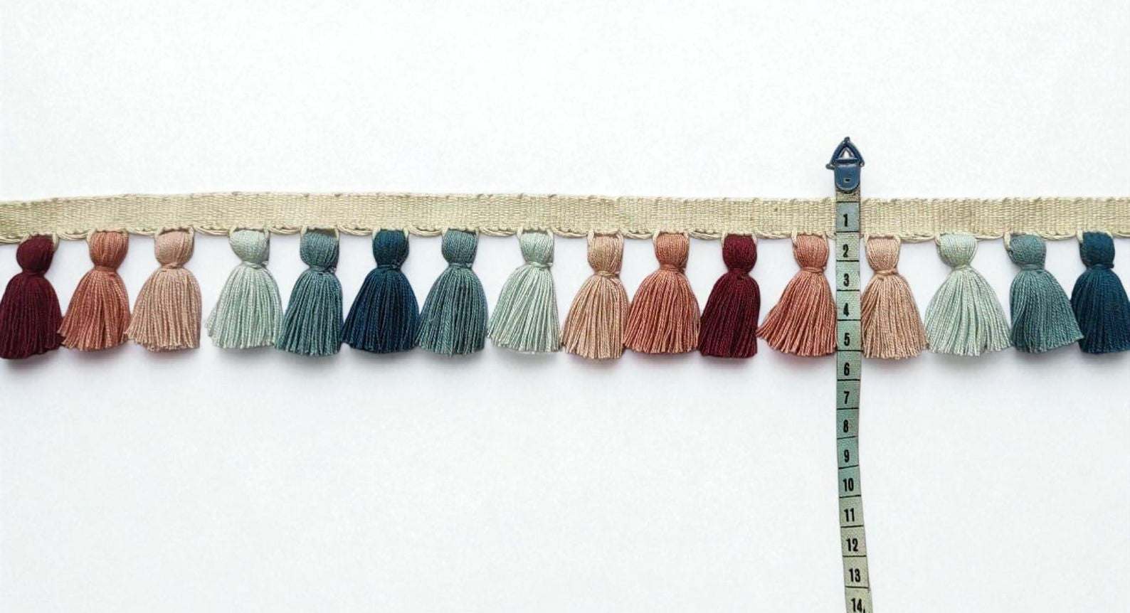 Tassel trim, lampshade trim, lampshade trims, lampshade trimmings, lampshade fringe, trim for curtains, tassel trim by the yard, fringe trim