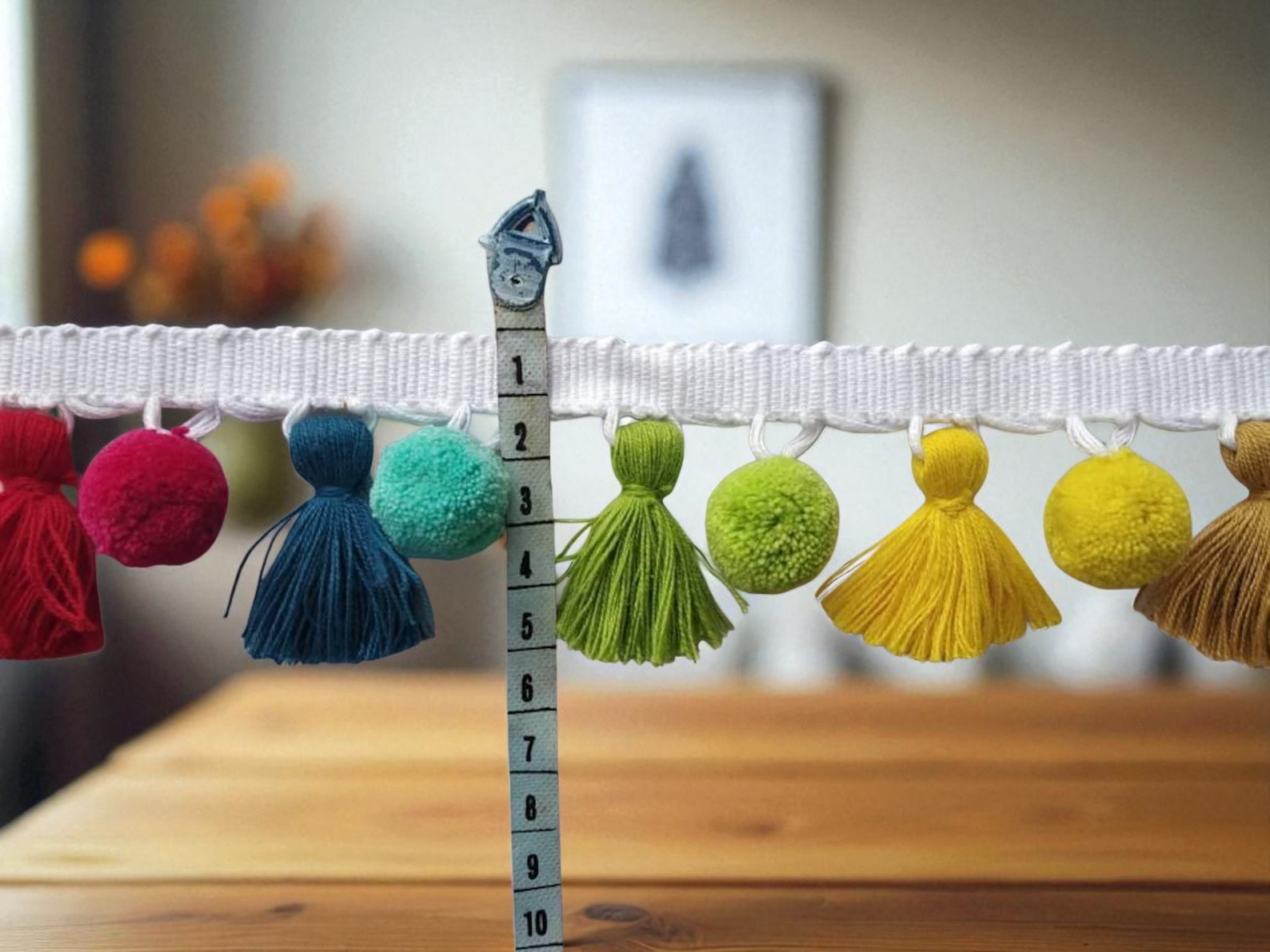 tassel and trims, tassel trim, pom pom trim, trims by the yard, lace, trim, Indian trim, home decor, trimming, pom poms, tassel, fur trim