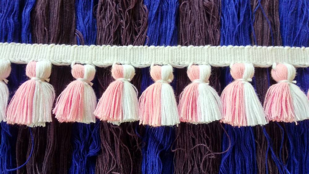 tassel trim, tasssl fringe, tassel fringe trim, fringe trim, fringe tassel, trim, home decor, tasssl and trims, trims by the yard