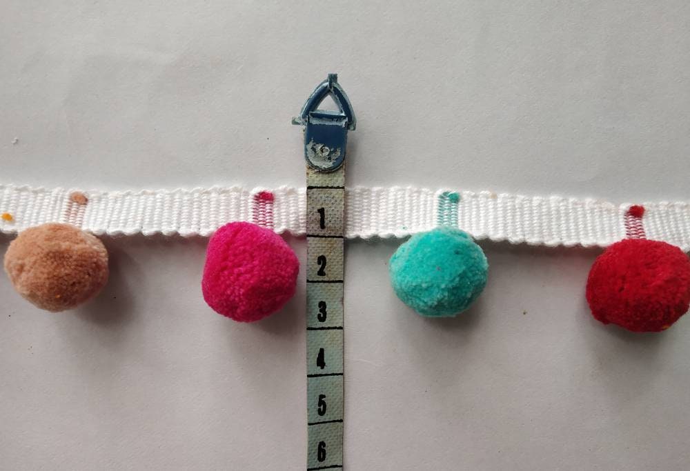 Pom pom trim for cushions, pom poms for curtains, Pom Pom Bobble Trim Fringe Pompom Trimming, Best Quality!!