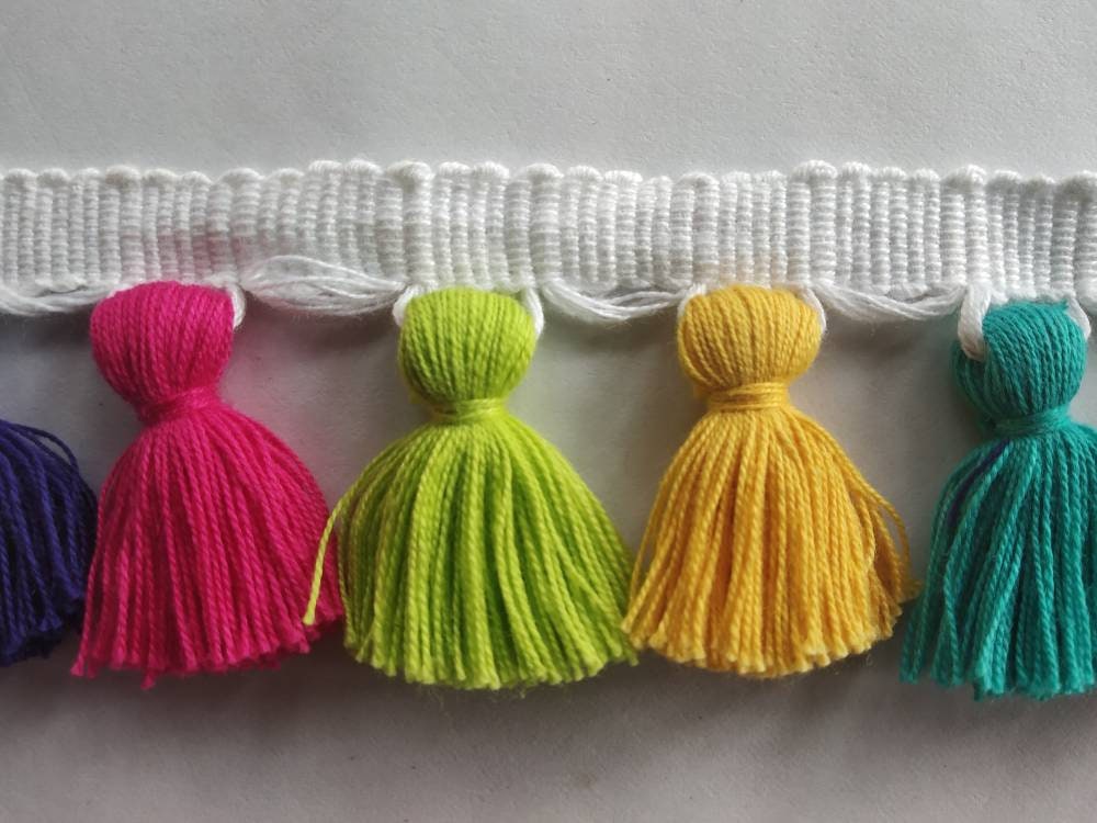 tassel trim, tasssl fringe, tassel fringe trim, fringe trim