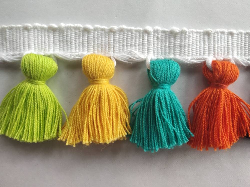 tassel trim, tasssl fringe, tassel fringe trim, fringe trim