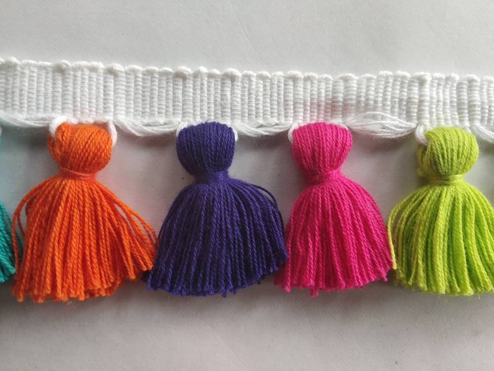 tassel trim, tasssl fringe, tassel fringe trim, fringe trim