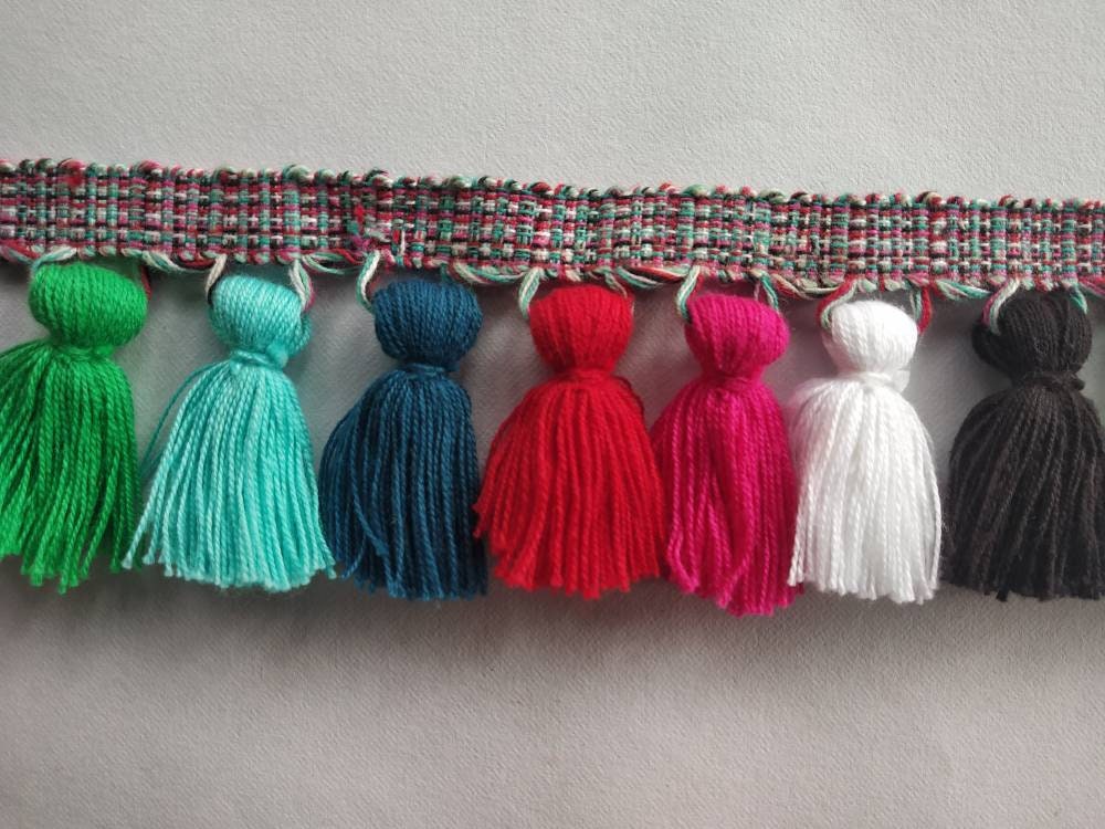 tassel trim, tasssl fringe, tassel fringe trim, fringe trim, fringe tassel, trim, home decor, tasssl and trims, trims by the yard