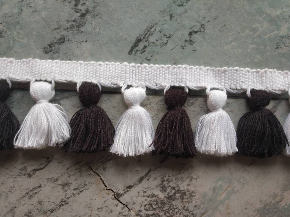 tassel trim by the yard, tassel trim, tassel trim fringe, tassel trim for pillows, fringe trim by the yard, lampshade trim by the yard