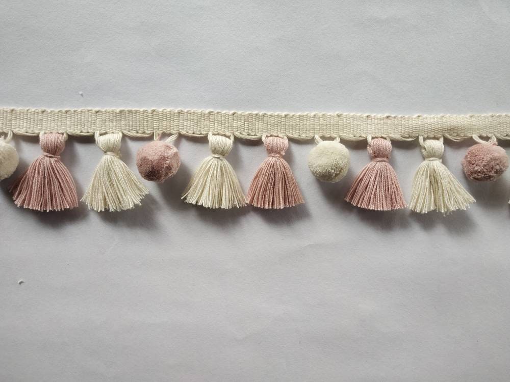 tassel and trims, tassel trim, pom pom trim, trims by the yard, lace, trim, Indian trim, home decor, trimming, pom poms, tassel, trimmings