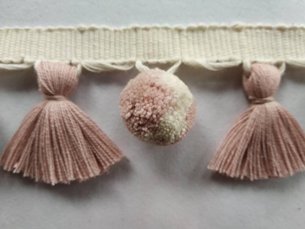 tassel and trims, tassel trim, pom pom trim, trims by the yard, lace, trim, Indian trim, home decor, trimming, pom poms, tassel, trimmings