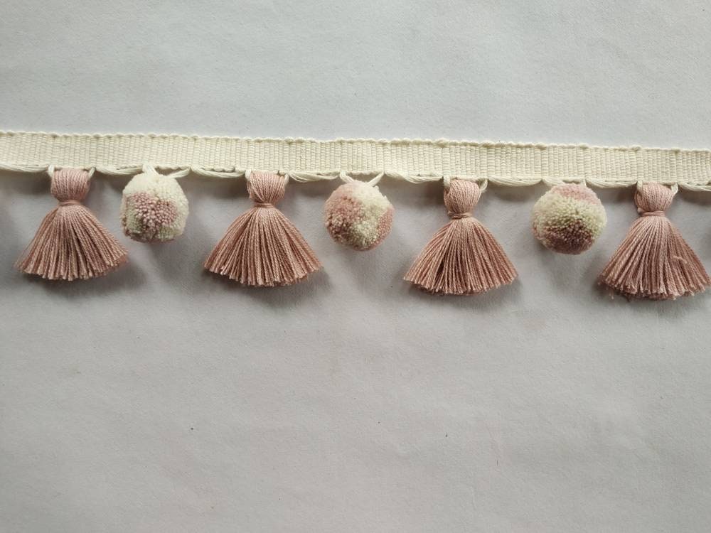tassel and trims, tassel trim, pom pom trim, trims by the yard, lace, trim, Indian trim, home decor, trimming, pom poms, tassel, trimmings