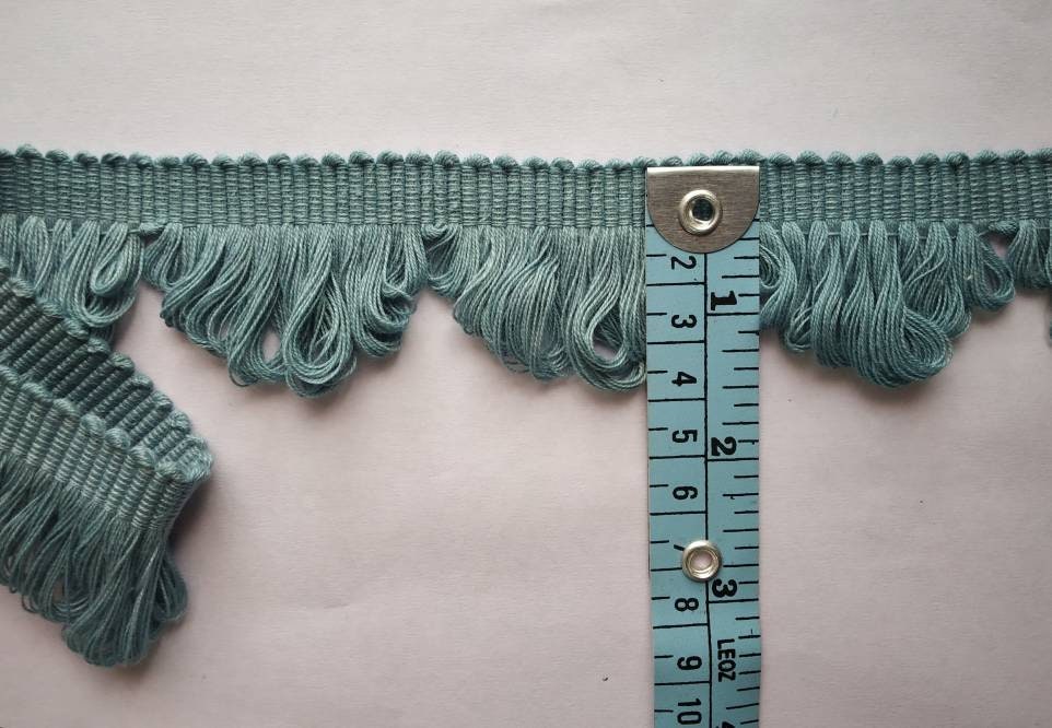 Trim for curtains, County blue fan edge trim, trim laces, trim for cushions, fringe trim, trims for curtains, tassel trim by the yard,