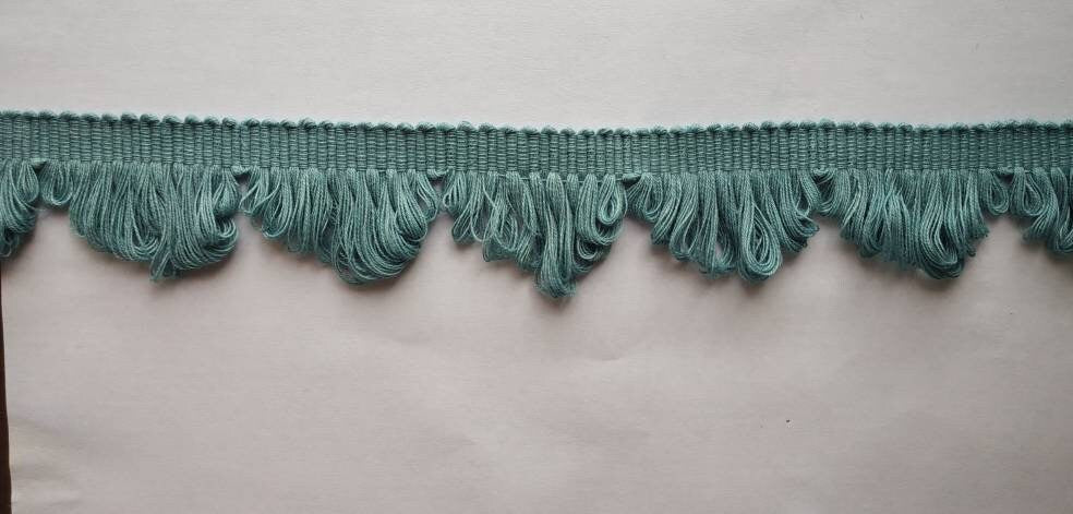 Trim for curtains, County blue fan edge trim, trim laces, trim for cushions, fringe trim, trims for curtains, tassel trim by the yard,
