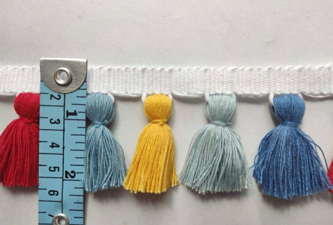 Home decore, trim for lampshades, Tassel fringe trim, tassel trim, tassel trim by the yard, tassel fringe, trim for cushions