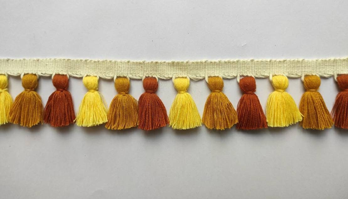 tassel trim, tasssl fringe, tassel fringe trim, fringe trim, fringe tassel, trim, home decor, tasssl and trims, trims by the yard