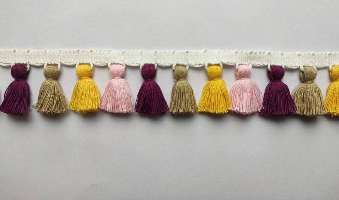 tassel trim, tasssl fringe, tassel fringe trim, fringe trim, fringe tassel, trim, home decor, tasssl and trims, trims by the yard