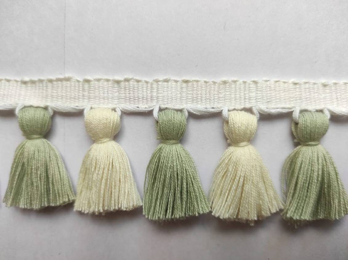 multi colored tassel fringe trim, tassel trim, tassel trim by the yard, tassel fringe, trim for cushions, wall art, home decor, fringe trim