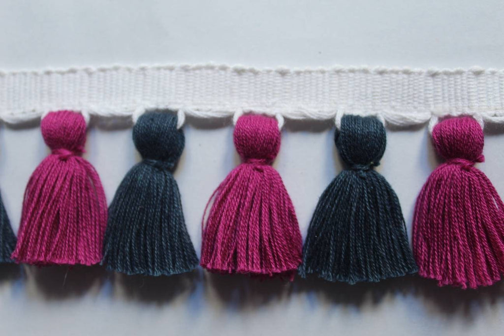 Tassel trim multi, home decore, cushion trim, fabric trim, beaded trim