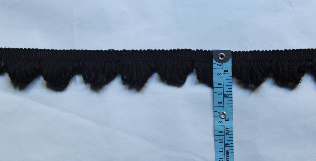fan edge trim black, fan edge, lace, lace and trims, Trim for curtains, trim laces, trim for cushions, fringe trim, home decore