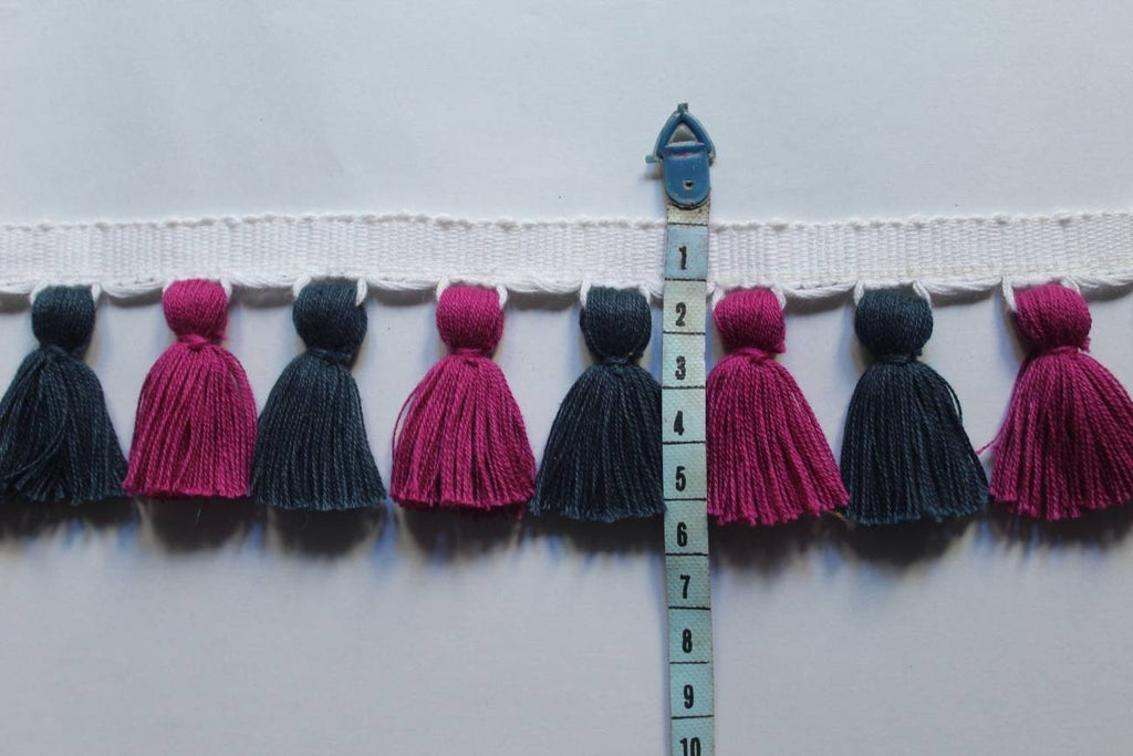 Tassel trim multi, home decore, cushion trim, fabric trim, beaded trim