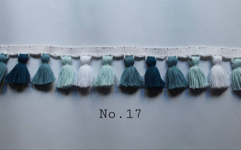 tassel trim multi, handmade fringe trim