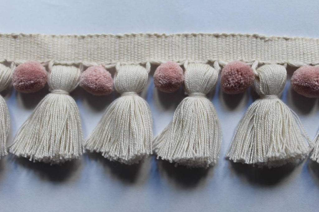 tassel trim, cotton trim, fringe trim, tassel trim, pom pom trim