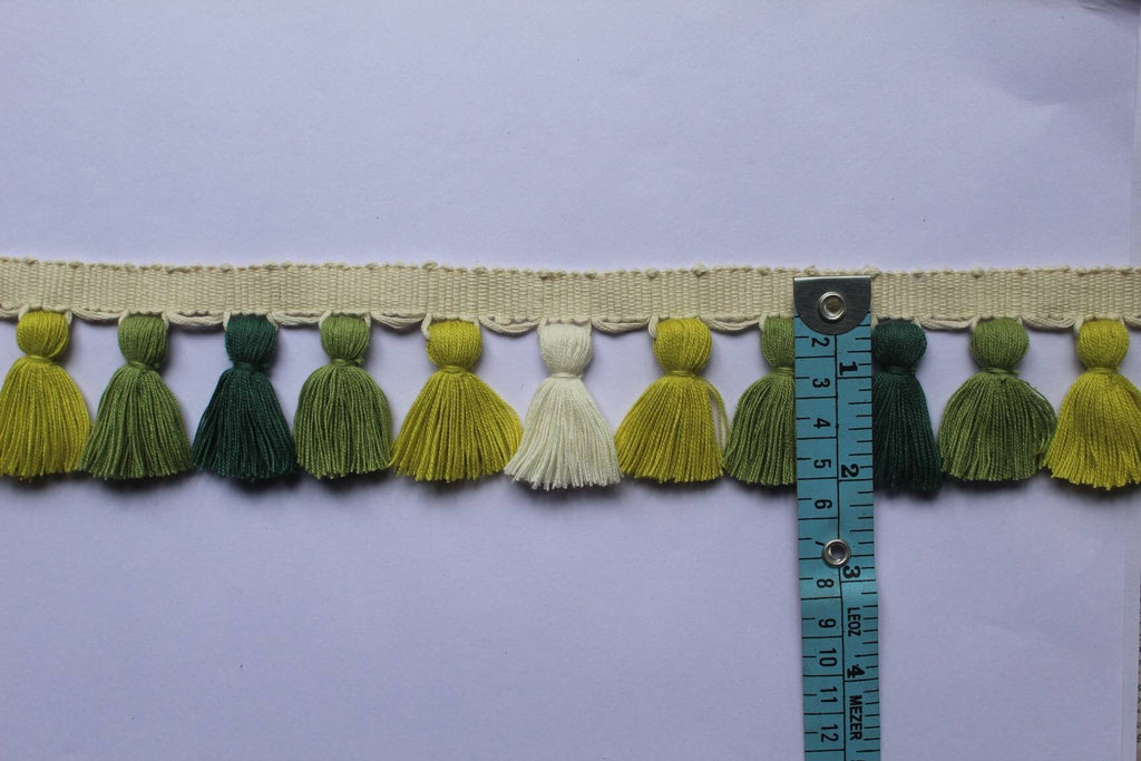 Tassel trim uk, tassel trim us, cotton tassel trim multi