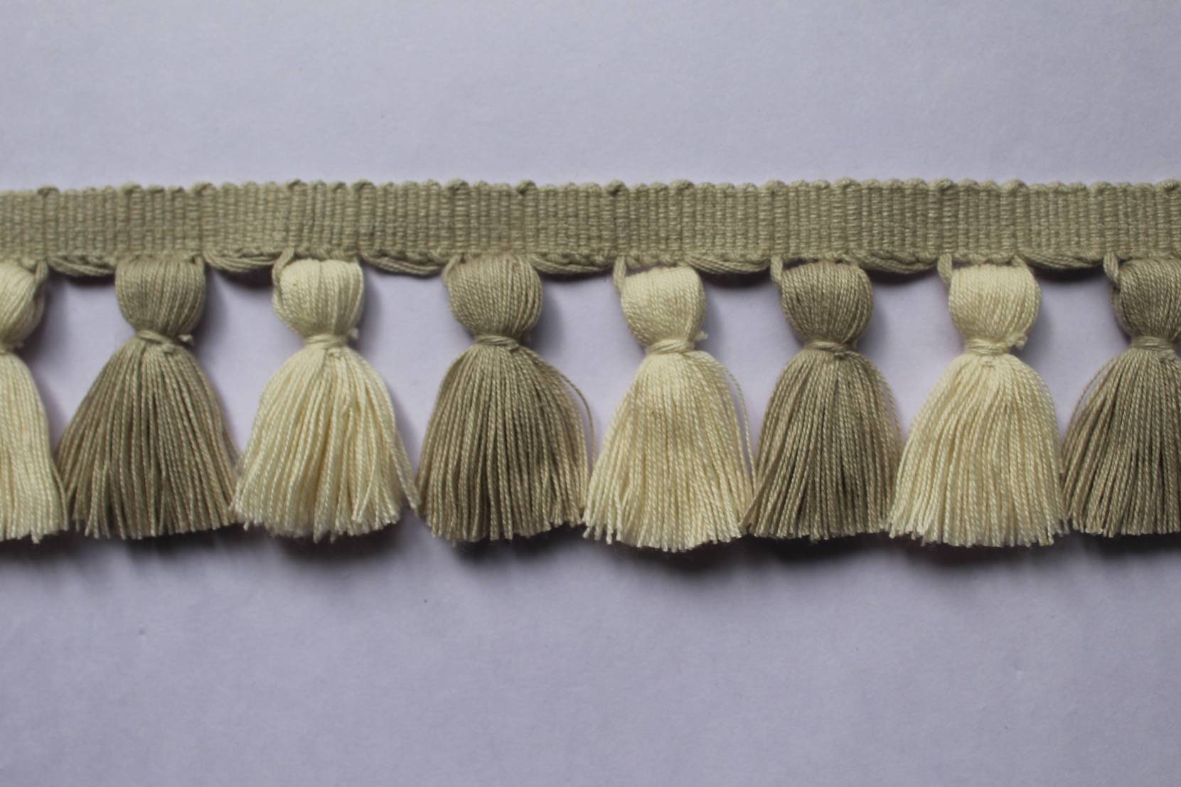 Light beech and ivory tassel trim,multi colored tassel fringe trim, Tassel trim, Tassel Trim By The Yard, fathers day gift, for dad