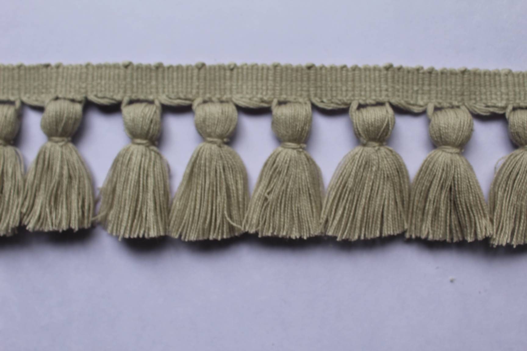 Light beech tassel trim, lampshade trim, lampshade trims, lampshade trimmings, lampshade fringe, trim for curtains, tassel trim by the yard