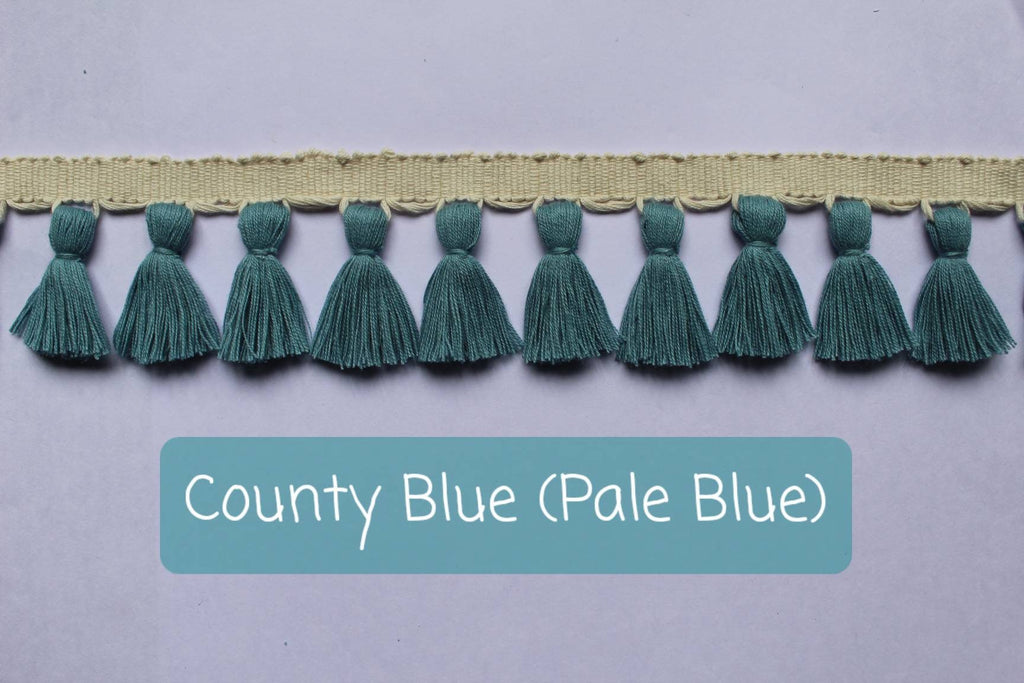 Tassel trim, tassel fringe trim, tassel trim by the yard, tassel trimming, fringe trim, trim for curtains, trimmings, tassels, tassel