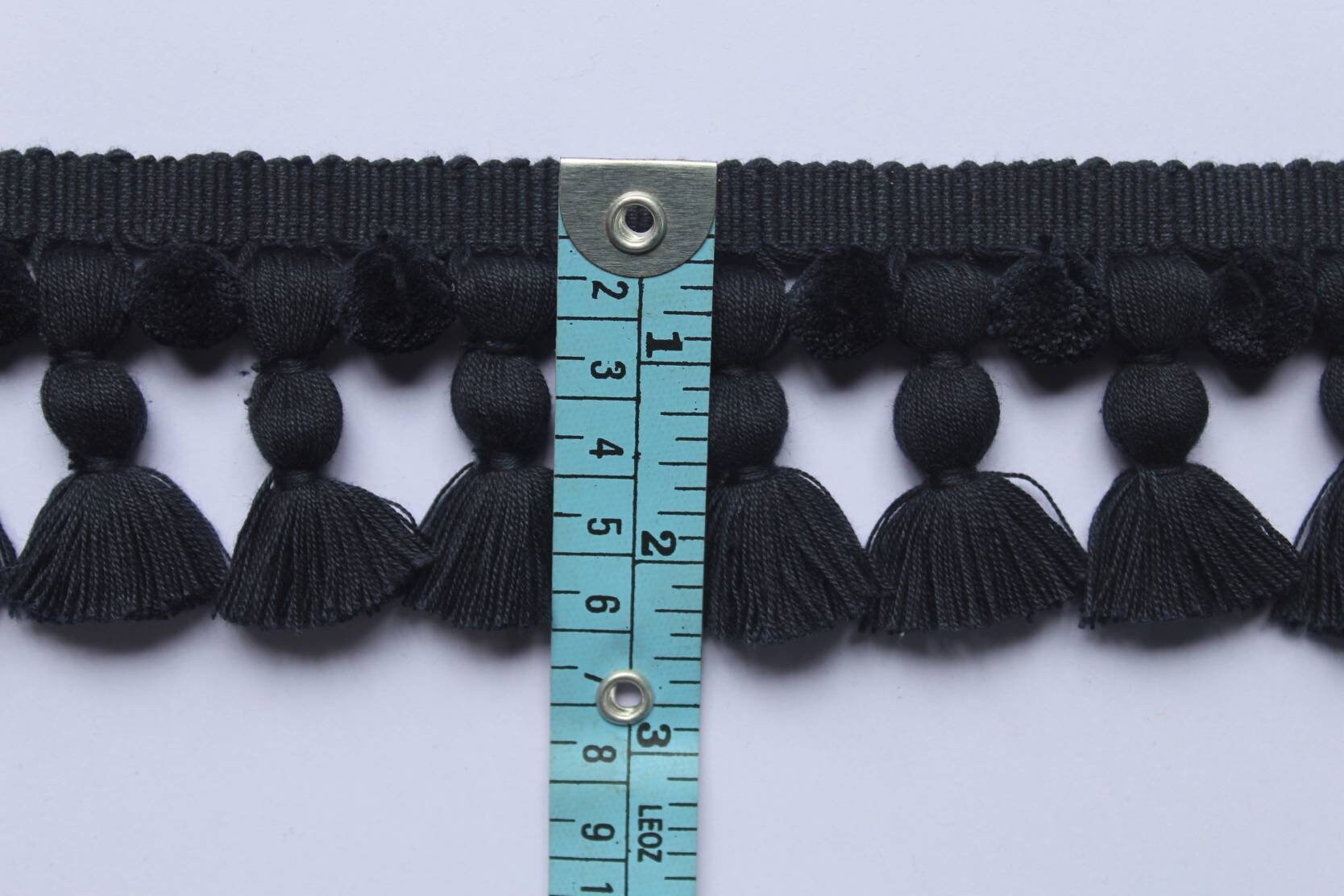 Blue black tassel and trims, tassel trim, pom pom trim, trims by the yard, lace, trim, Indian trim, home decor, trimming, pom poms, tassel
