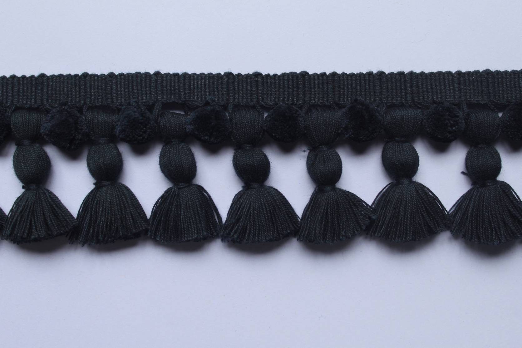 Blue black tassel and trims, tassel trim, pom pom trim, trims by the yard, lace, trim, Indian trim, home decor, trimming, pom poms, tassel