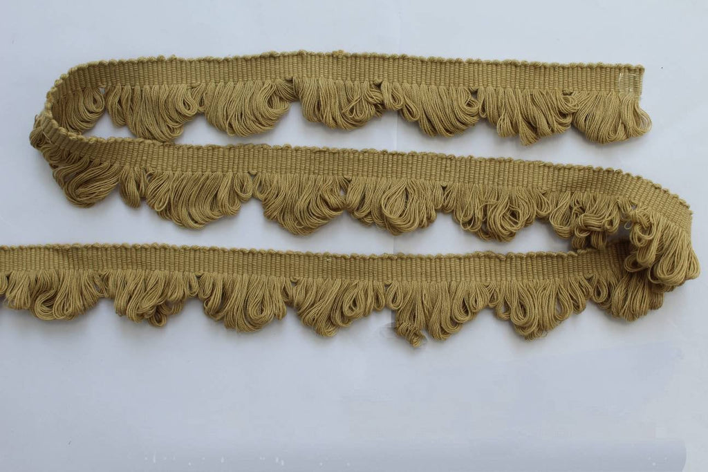 Jute cotton fan edge trim, Indian trim, weaven trim, 100 % Cotton, Superb Quality, Per Meter, Decorative trims, Fringe Ribbon Material trim