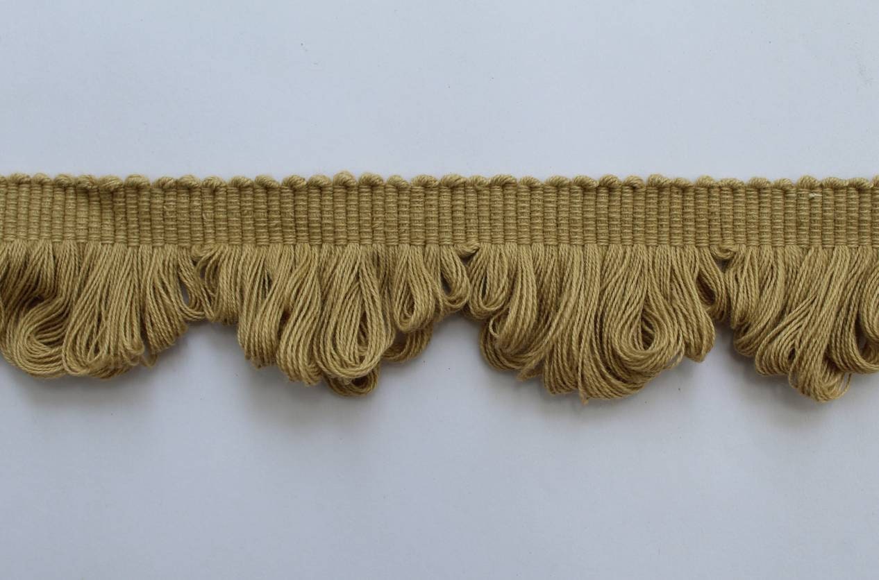 Jute cotton fan edge trim, Indian trim, weaven trim, 100 % Cotton, Superb Quality, Per Meter, Decorative trims, Fringe Ribbon Material trim