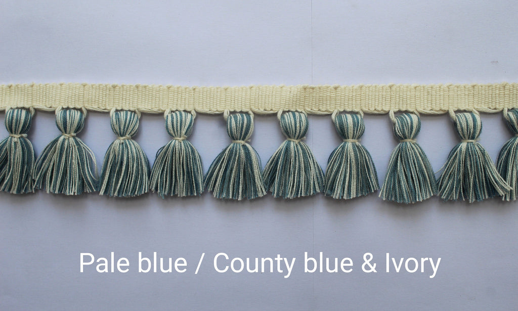 Tassel trim, tassel fringe trim, tassel trim by the yard, tassel trimming, fringe trim, trim for curtains, trimmings, tassels, tassel
