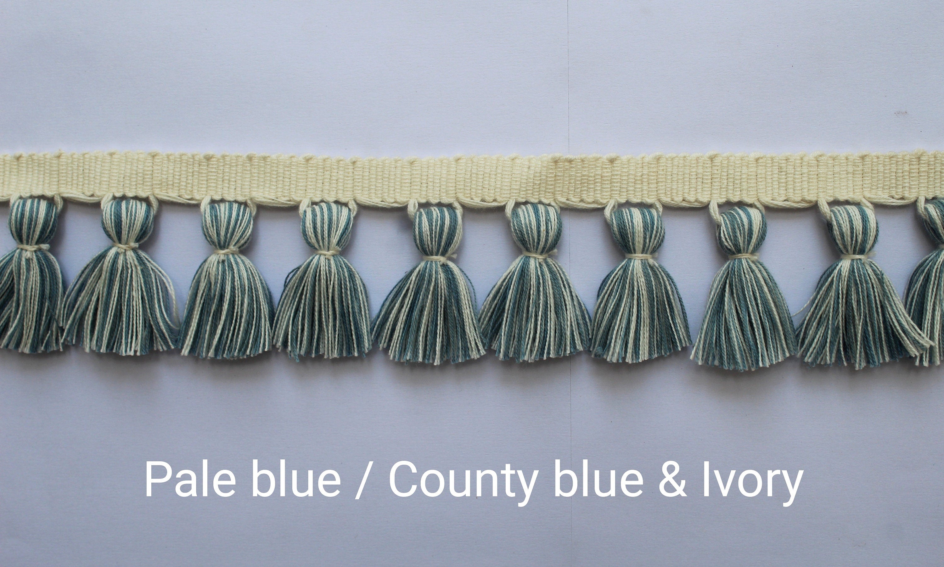Tassel trim, tassel fringe trim, tassel trim by the yard, tassel trimming, fringe trim, trim for curtains, trimmings, tassels, tassel