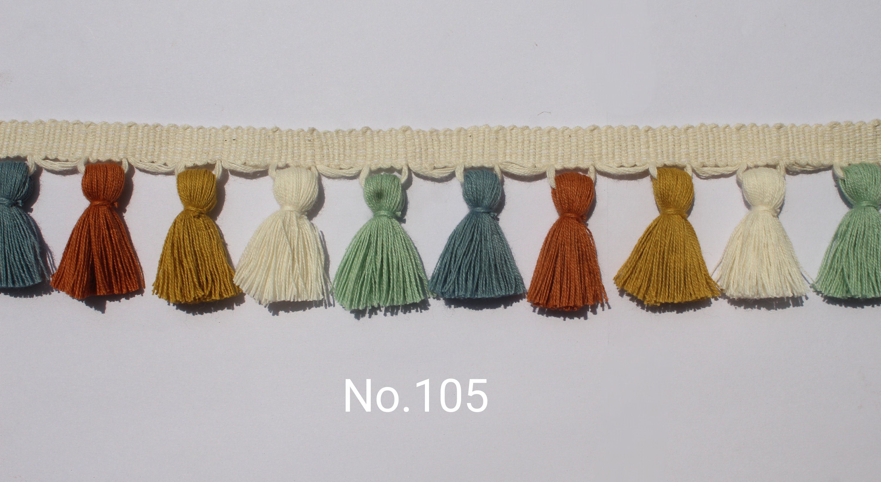 multi colored tassel fringe trim, tassel trim, tassel trim by the yard, tassel fringe, trim for cushions, trim for curtains, fringe trim
