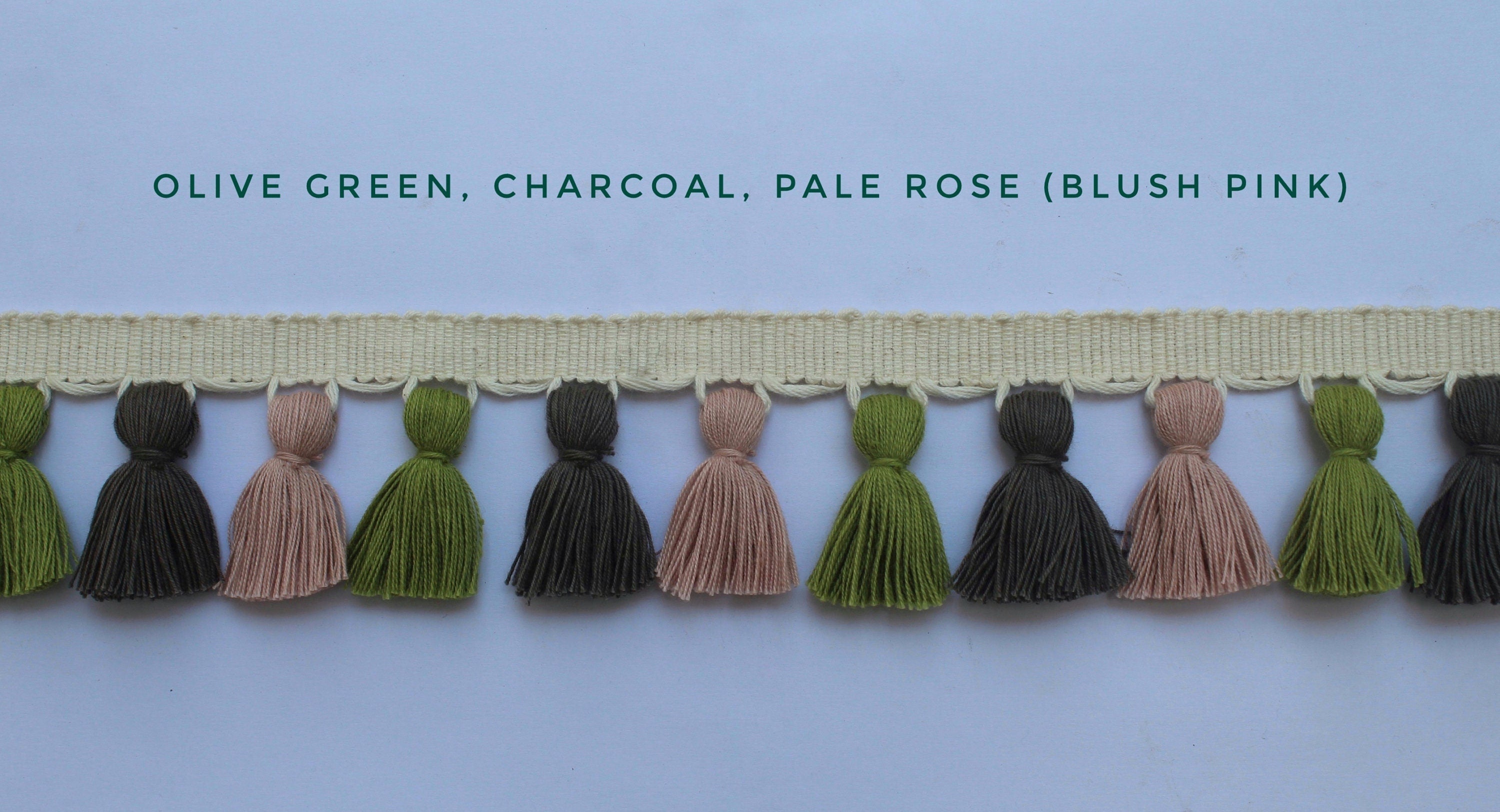 Tassel fringe trim, tassel trim, tassel trim by the yard, tassel fringe, trim for cushions, trim for curtains, fringe trim, tassels