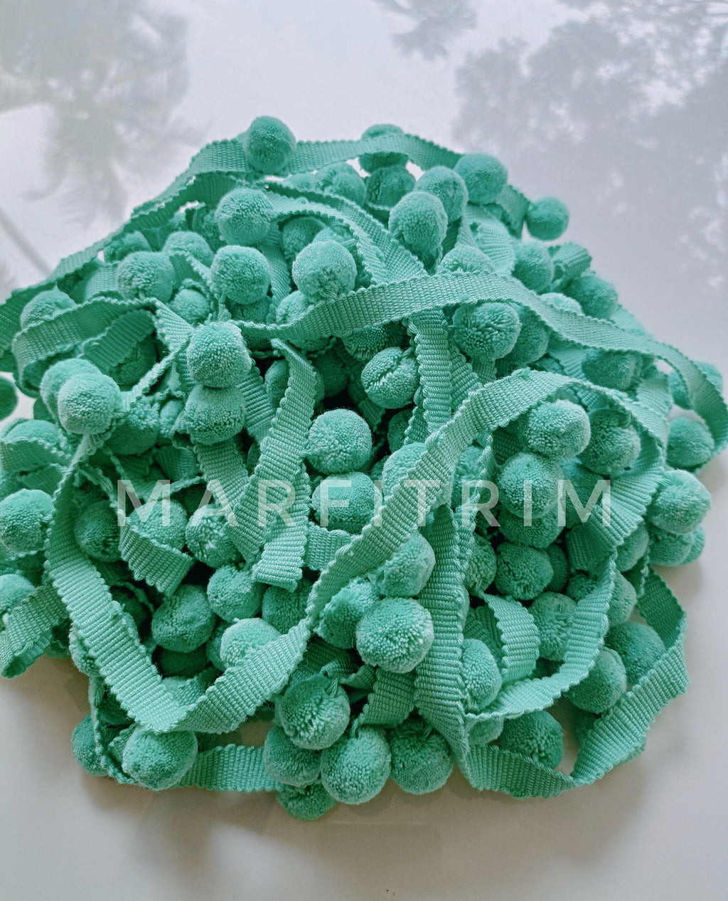 Pom Pom Trim by the yard 22mm, Quality Lace Ribbon Pom Pom Trim, Bobble Trim Fringe 100% Cotton, Pom pom Trim, Superb Quality