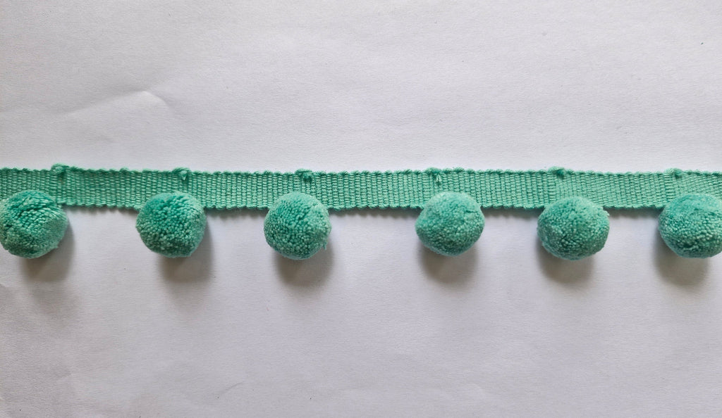 Pom Pom Trim by the yard 22mm, Quality Lace Ribbon Pom Pom Trim, Bobble Trim Fringe 100% Cotton, Pom pom Trim, Superb Quality