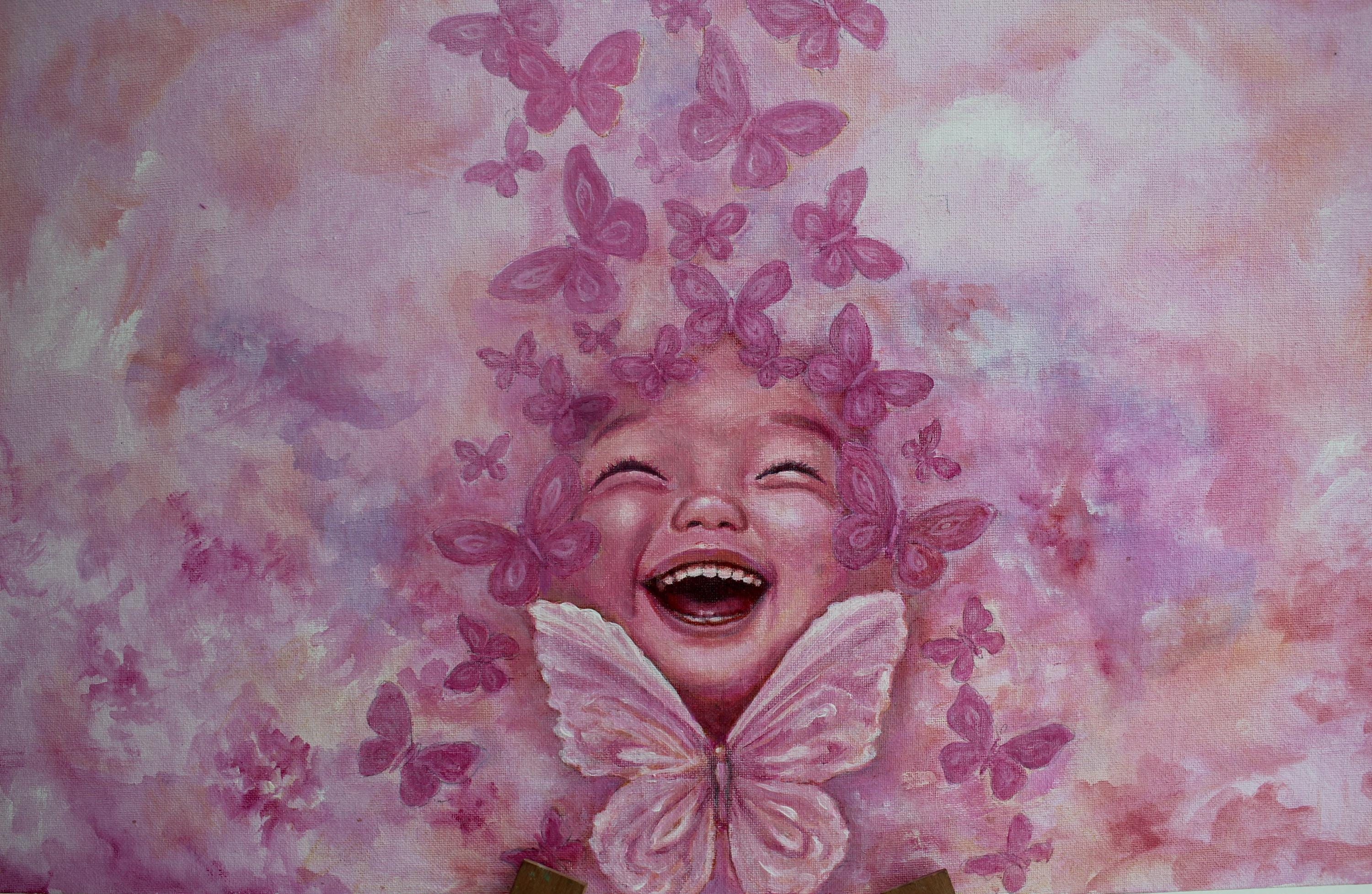 A child's dream_beautiful painting on canvas, orginal painting on canvas, painting on canvas, canvas painting, acrylic painting, art