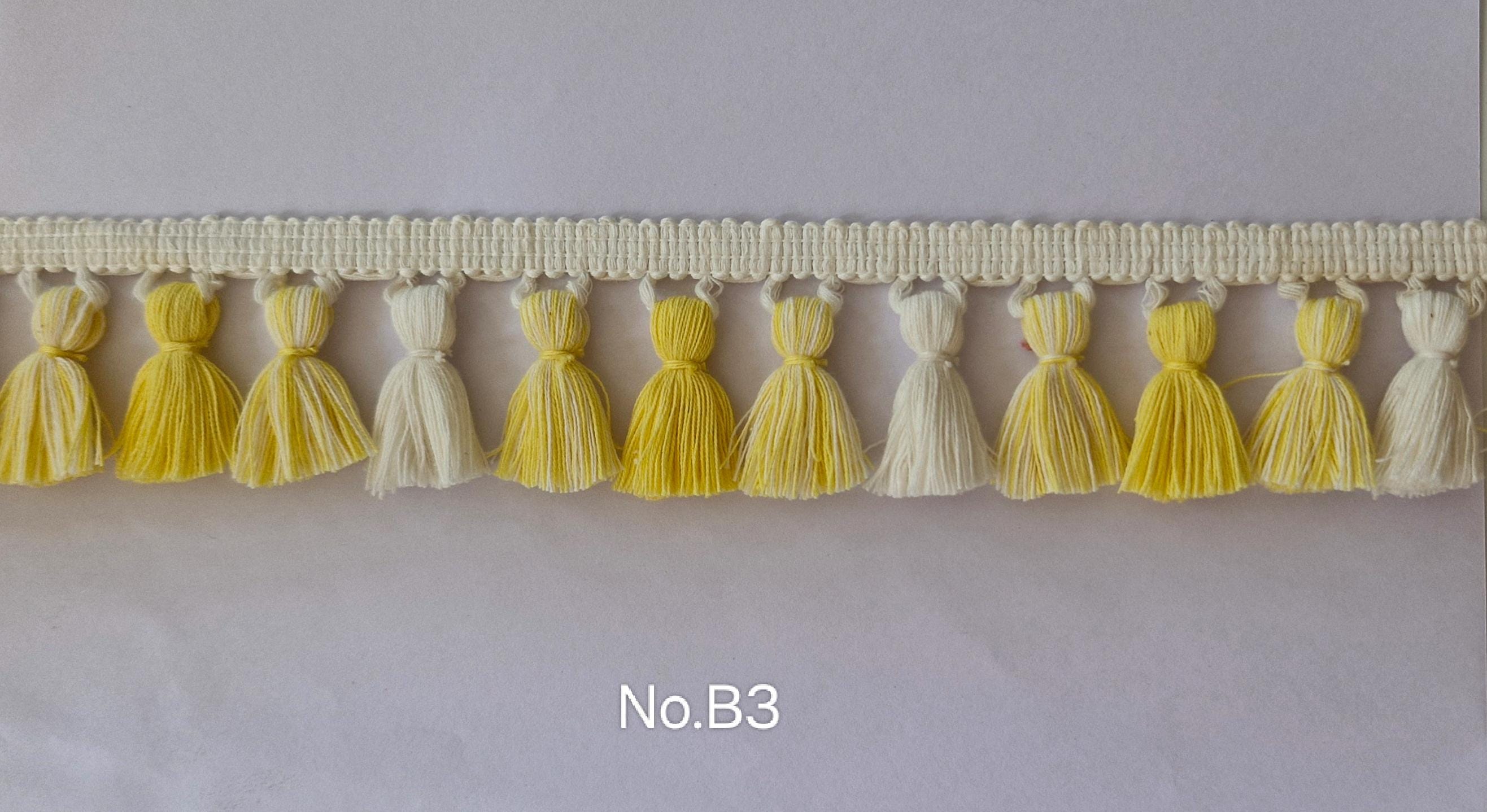 Yolk ivory tassel fringe trim, tassel trims by the yard, tassel trim, lampshade trims, tassel trim, curtain trims, trim for curtains, trims