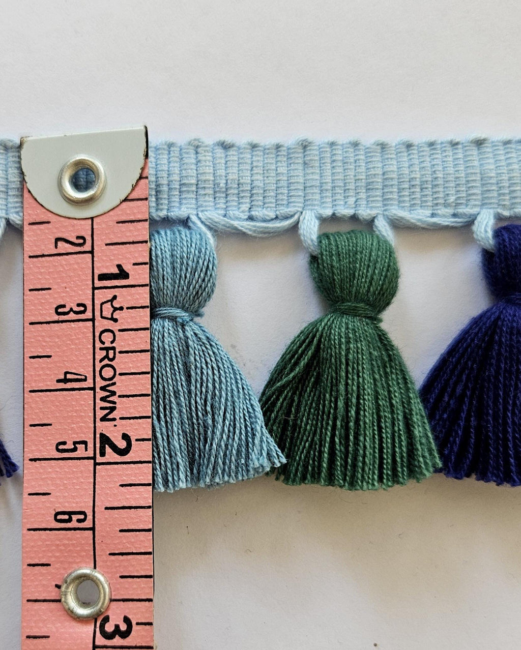 tassel trim navy blue, county blue tassel,  green tassel,  tassel trim,  tassel trim by the yard, tassel fringe, tassel fringe trim, curtain