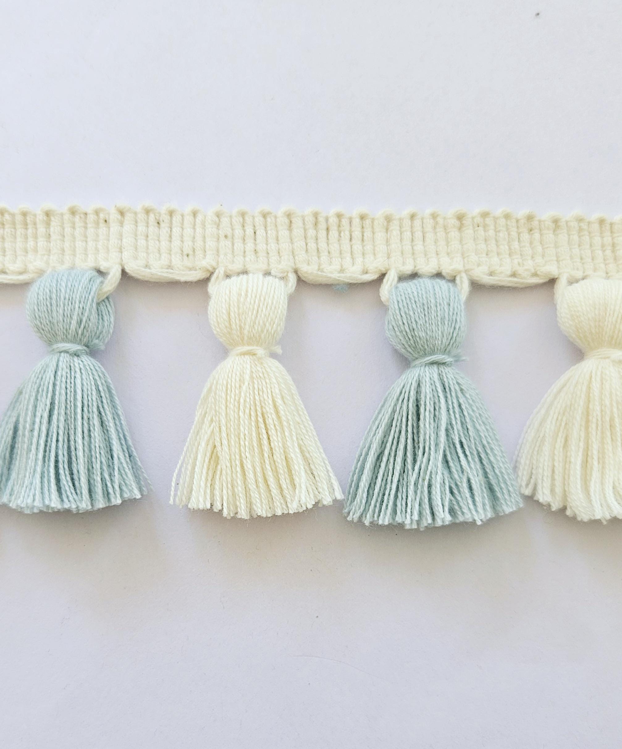 Blush pink tassel trim, pale rose tassel trim, tassel trim by the yard, tassel trimming, tassel trim, fringe, fringe trim, tassel fringe